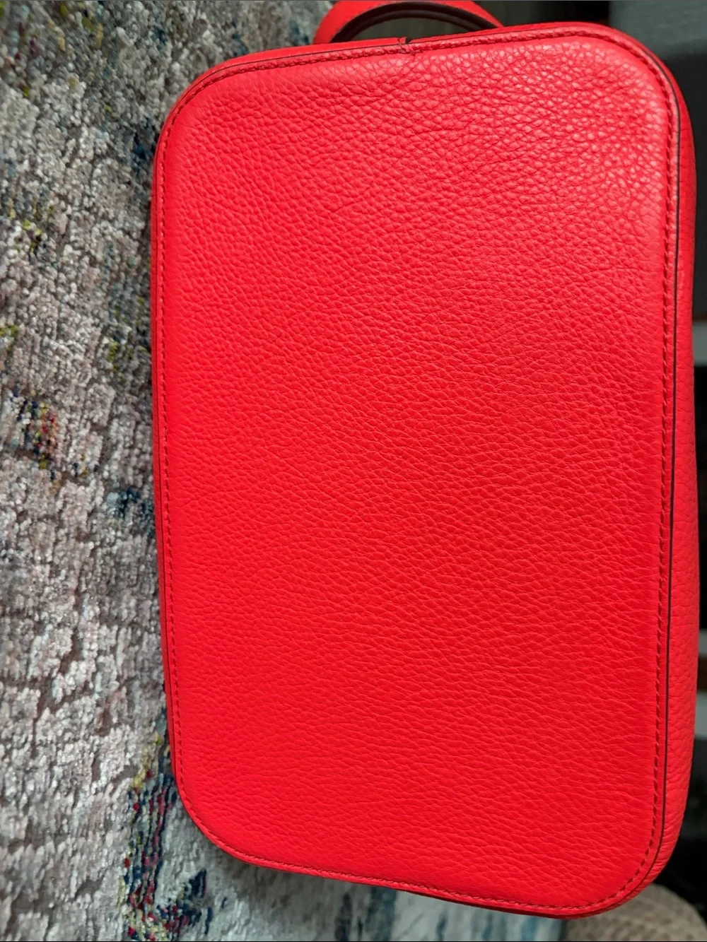 kate spade New York Orange Leather Bucket Bag